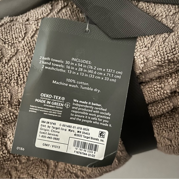 Threshold Bath 6pk Textured Bath Towel Set Threshold Poshmark